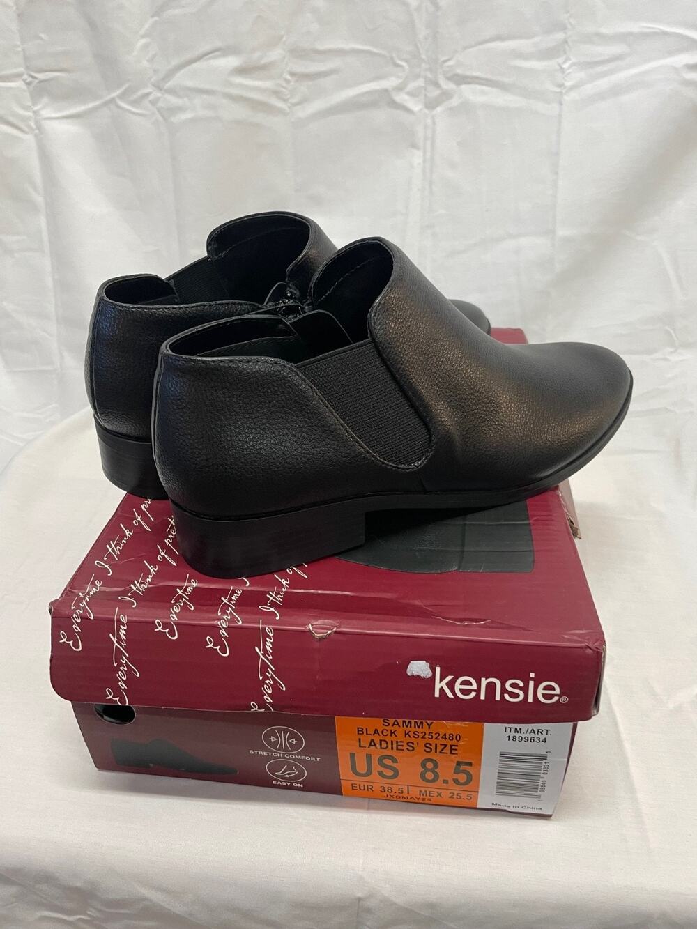 Kensie Women's Black Sammy Style Shoes Size 8.5 New In Box Slip On
